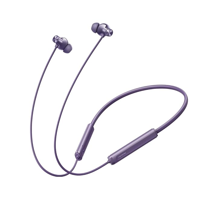 Image of Realme Buds Wireless 5 neckband earphones showing design and color from Amazon listing