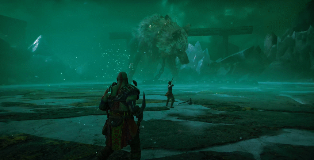 Image showing gameplay of god of war ragnorok